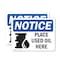 Signmission Place Used Oil Here, 10 in W x Rectangle, Vinyl Decal OS-2PACK-NS-D-710-L-16351 - alternate 1
